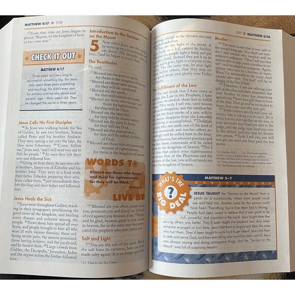 NIV Boys' Bible with studies by Zonderkidz (2011, Hardcover) READ - Picture 6 of 14